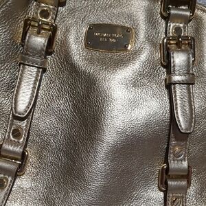 Michael Kors Gold Metallic Tote Bag No long Strap